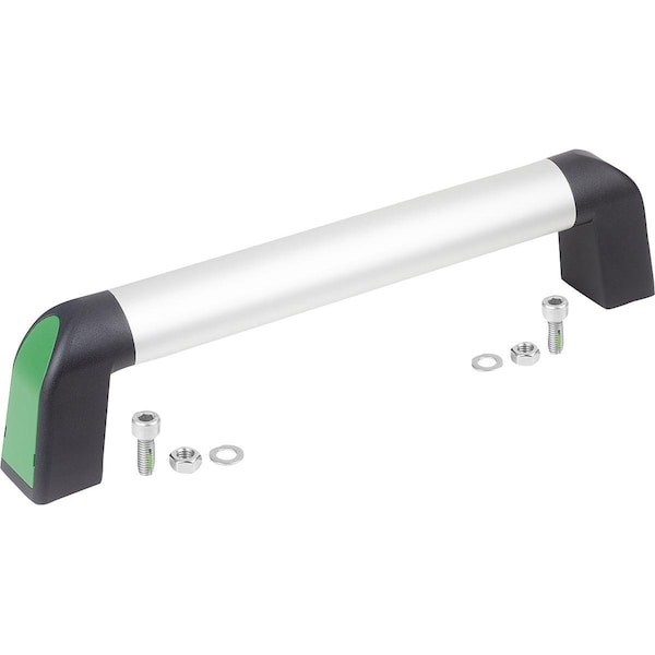 Tubular Handle Bighand, A=600, L=633, 4 Aluminum Natural Anodized, Comp: Plastic Comp:Black Ral7021,